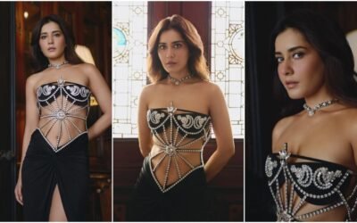 Raashi Khanna In Black Dress photoshoot