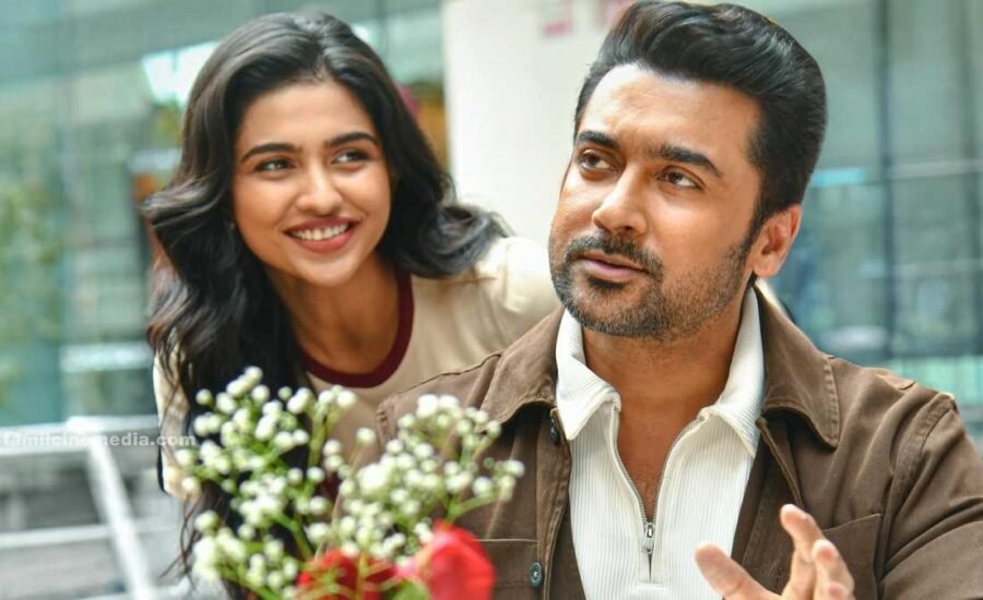 Mamitha Baiju with Suriya in Vishwanath and Sons