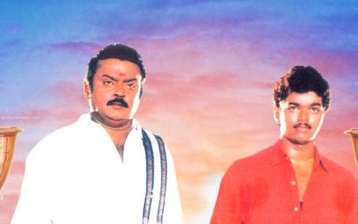 Vijayakanth and Vijay in Senthoora Pandi