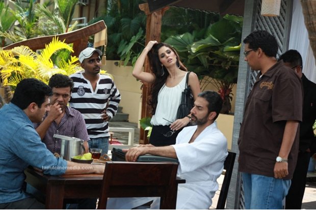 Ajith and Chakri Toleti from the shoot of Billa 2
