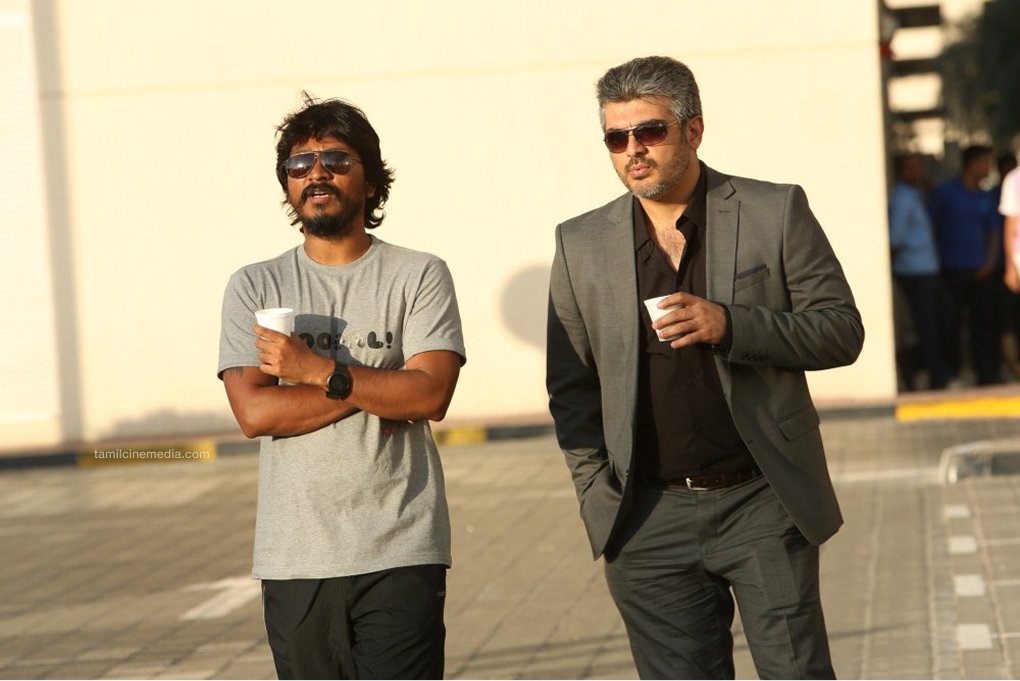 Ajith and Vishnuvardhan Aarambam movie shoot