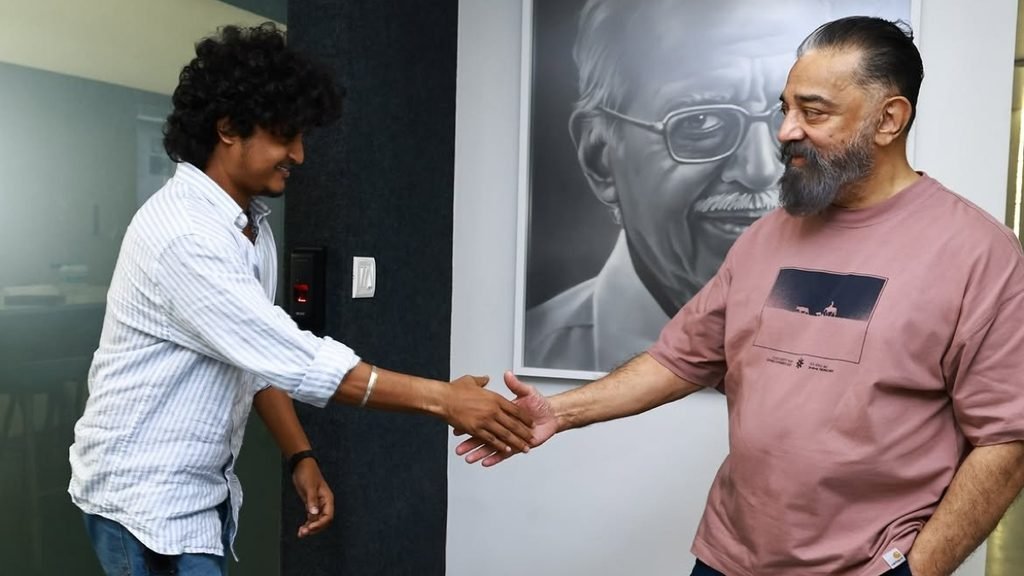 Modha Rathri director Raja Karuppasamy meets Kamal Haasan